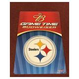 2004 BUDWEISER PITTSBURGH STEELERS TIN SIGN
