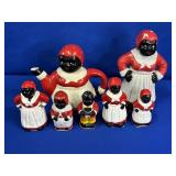 AUNT JEMIMA/BLACK MEMORABILIA: TEA POT, FIGURINES,