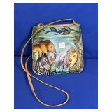 LEATHER HAND-PAINTED SLIM CROSS-BODY ANUSCHKA