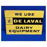 METAL DE LAVAL DAIRY EQUIPMENT SIGN