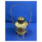 PRR RAILROAD KEROSENSE LANTERN WITH GLASS GLOBE