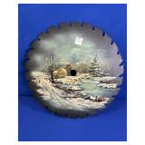 PAINTED SAW BLADE APPROX 15"