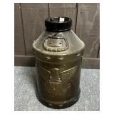 AMBER EAGLE GLASS JUG APPROX 21"