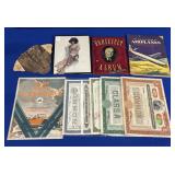 ENCHANTED OAK PAPER FAN, PAPER EPHEMERA,