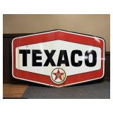 DOUBLE SIDED PORCELAIN TEXACO SIGN APPROX 86" X 53