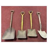 (4) RAILROAD/FEED SHOVELS