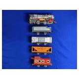 UNIQUE ART MFG. CO. TIN WIND UP TRAIN SET W/ NO.