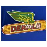 DEKALB TIN SIGN APPROX 36.25" X 17"