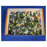 VINTAGE GLASS MARBLES (SOME SHOOTERS)