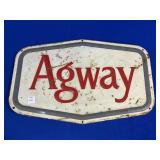 AGWAY METAL SIGN APPROX 21" X 14"
