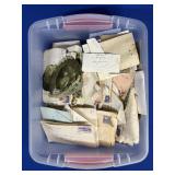 ENVELOPES & BUTTONS: HAND-WRITTEN LETTERS EACH