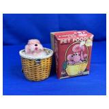 MECHANICAL PET POODLE WITH BOX (WIND-UP)