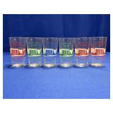 (6) CAMBRIA COUNTY, JOHNSTOWN PA GLASSES