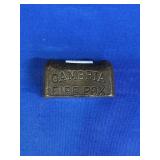 CAST IRON CAMBRIA FIRE BOX APPROX 2.5"