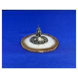 STERLING SILVER HAND CRAFTED TRAIN & TREE