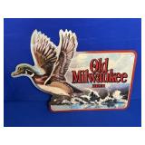 1994 OLD MILWAUKEE BEER DUCK TIN SIGN