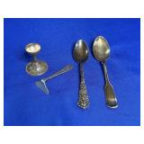 (50.8g) STERLING SILVER LOT & (1) STERLING INLAID