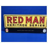 2000 RED MAN HERITAGE SERIES TOBACCO METAL SIGN