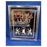 1983 COORS LIGHT MIRROR APPROX 14.75" X 18"