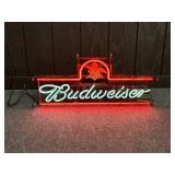 BUDWEISER NEON *WORKS* APPROX 30.5" X 14.5"