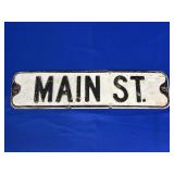 MAIN ST METAL STREET SIGN APPROX 23.75" X 6"