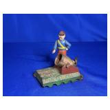 CAST IRON "ARTILLERY BANK" MECHANICAL BANK -