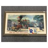 FRAMED PABST BLUE RIBBON CARDSTOCK STYLE