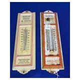 KLONDIE CHEESE CO & SINGO FEED & SONS THERMOMETERS