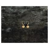 1.0G 14K BALL/DANGLE EARRINGS