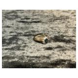 4.1G STERLING RING SIZE 7 WITH BLUE STONE