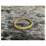 9.2G 14K 7" LINKED STYLE BRACELET MARKED TURKEY