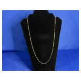 5.1G STERLING TWIST CHAIN STYLE NECKLACE 25.5"