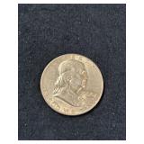 1956 FRANKLIN SILVER HALF DOLLAR