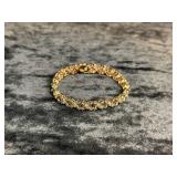 21.4G STERLING 7.5" BRACELET WITH CLEAR STONES