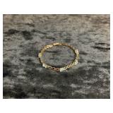 4.7G 14K BRACELET WITH LIGHT BLUE STONES 7.5"