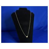 10.7G 14K ROPE STYLE 24" CHAIN WITH PENDANT
