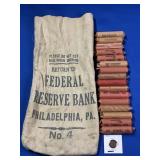 (16) ROLLS OF WHEAT PENNIES + 1 LOOSE (UNSEARCHED)