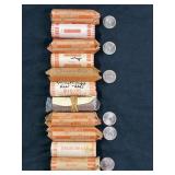 (11) FULL ROLLS OF STATE QUARTERS, MYA ANGELOU