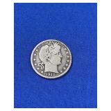 1912 BARBER SILVER HALF DOLLAR