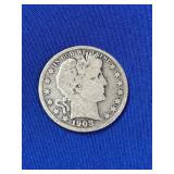1903-S BARBER SILVER HALF DOLLAR