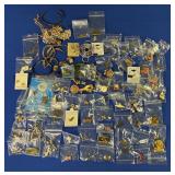 COSTUME JEWELRY: PINS, 24K GOLD ELECTROPLATED