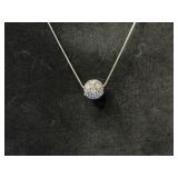 5.7G STERLING BALL NECKLACE