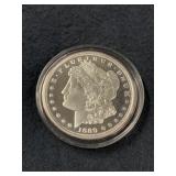 1889-CC MORGAN PROOF COPY W/COA (SILVER)