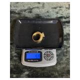 5.9G STERLING SILVER RING W/ CLEAR STONE