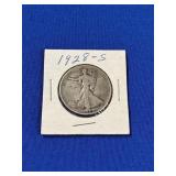 1928-S WALKING LIBERTY SILVER HALF DOLLAR
