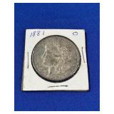 1881-O MORGAN SILVER DOLLAR