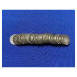 ROLL OF SILVER BARBER DIMES