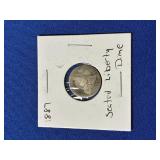 1887 SEATED LIBERTY HALF DIME (SHOWS WEAR)