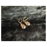 1.5G 14K ROSE GOLD "JCM" MARKED EARRINGS