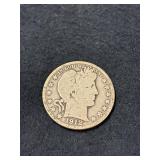 1912-S BARBER SILVER HALF DOLLAR